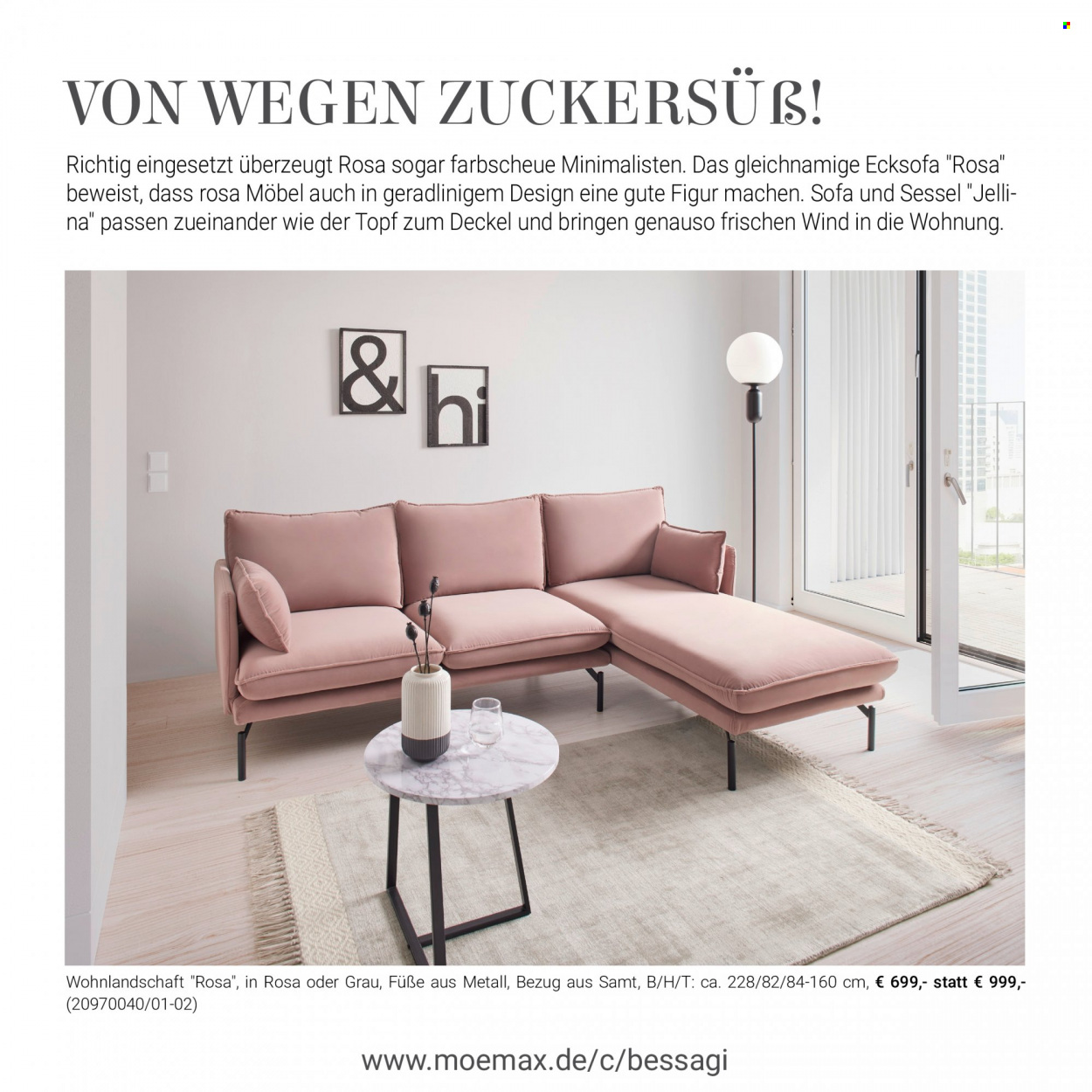 thumbnail - Prospekte mömax - Produkte in Aktion - Wohnlandschaft, Sofa, Sessel. Seite 12.
