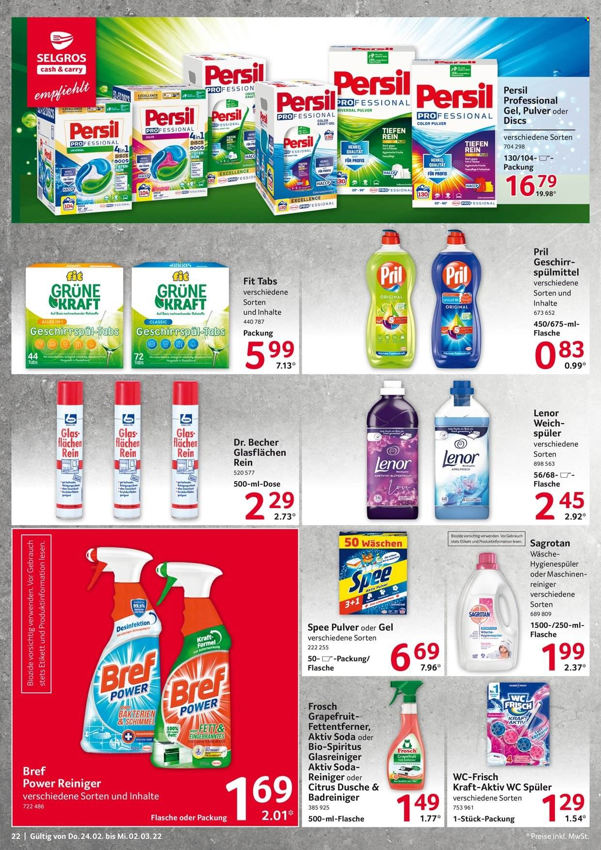 Selgros Prospekte  - 24.02.2022 - 2.03.2022. Seite 22