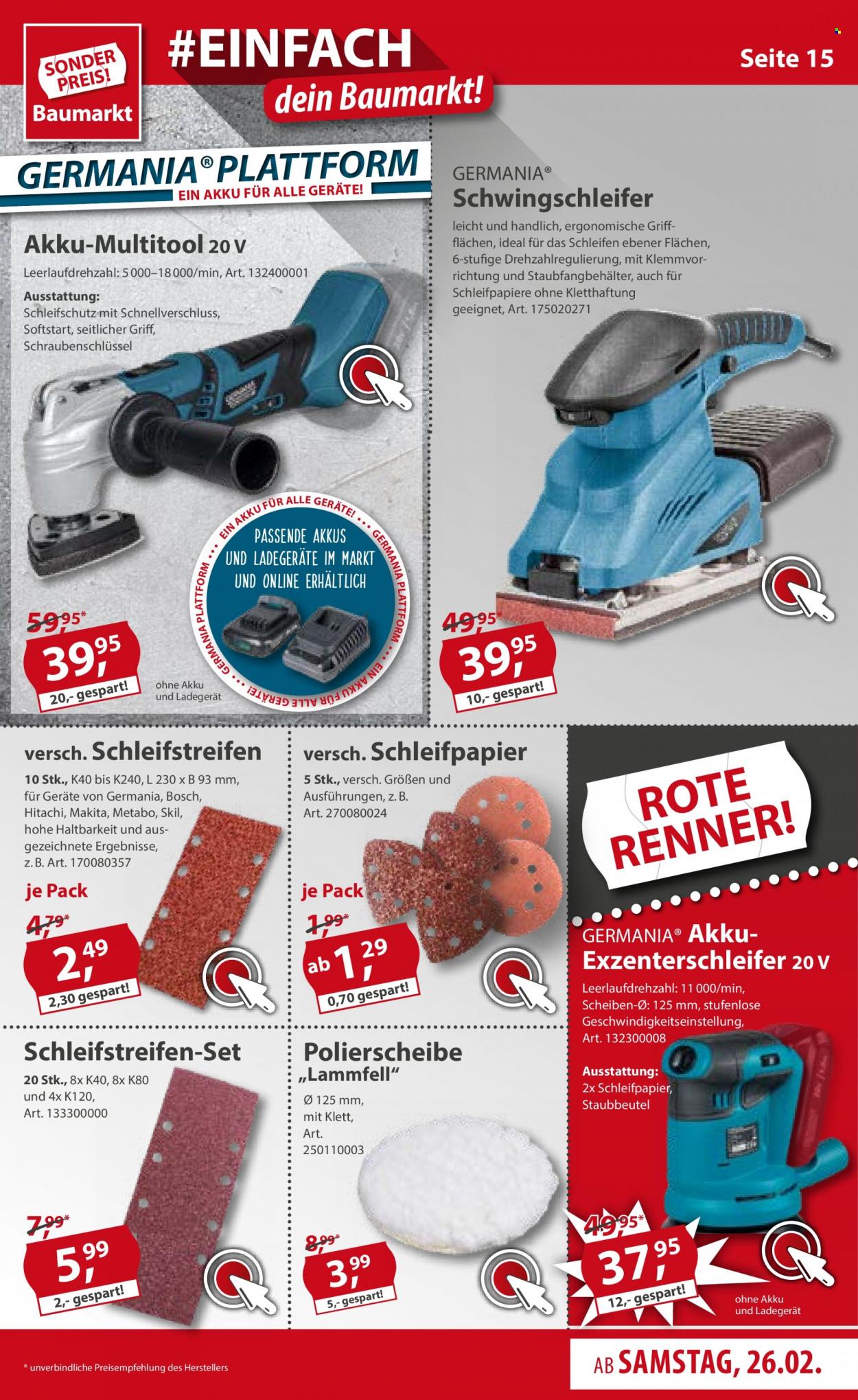 Sonderpreis-Baumarkt Prospekte  - 26.02.2022 - 4.03.2022. Seite 15