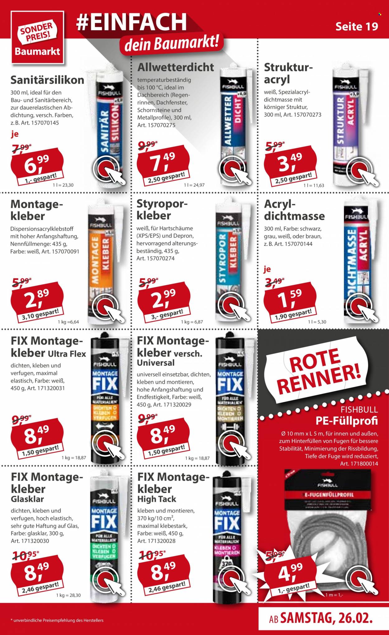 Sonderpreis-Baumarkt Prospekte  - 26.02.2022 - 4.03.2022. Seite 19