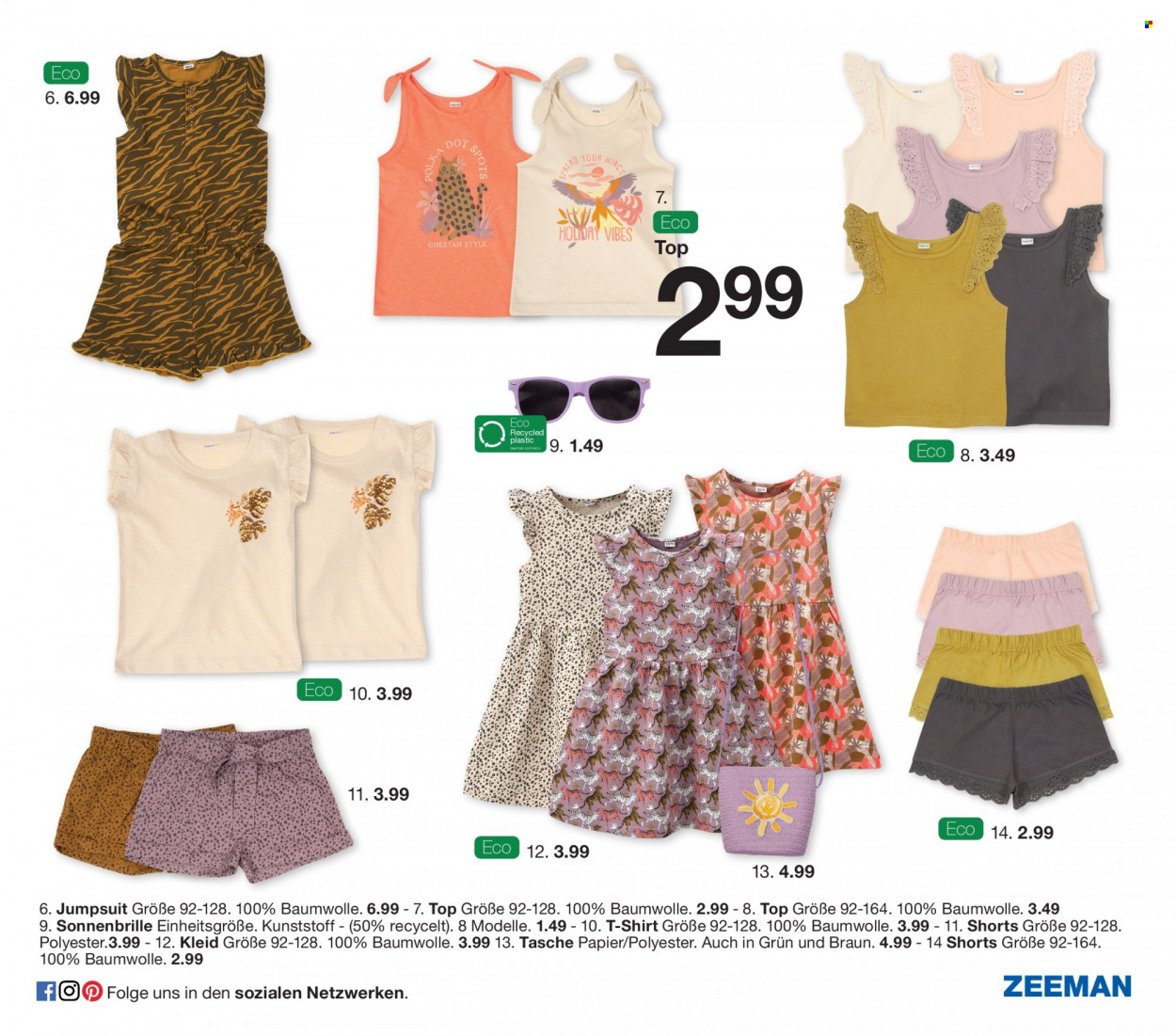 thumbnail - Prospekte Zeeman - 1.01.2022 - 30.06.2022 - Produkte in Aktion - Jumpsuit, Shorts, Kleid, Shirt, Tasche, Sonnenbrille. Seite 37.
