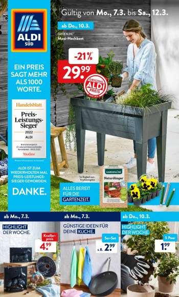 Prospekte ALDI SÜD - 7.03.2022 - 12.03.2022.