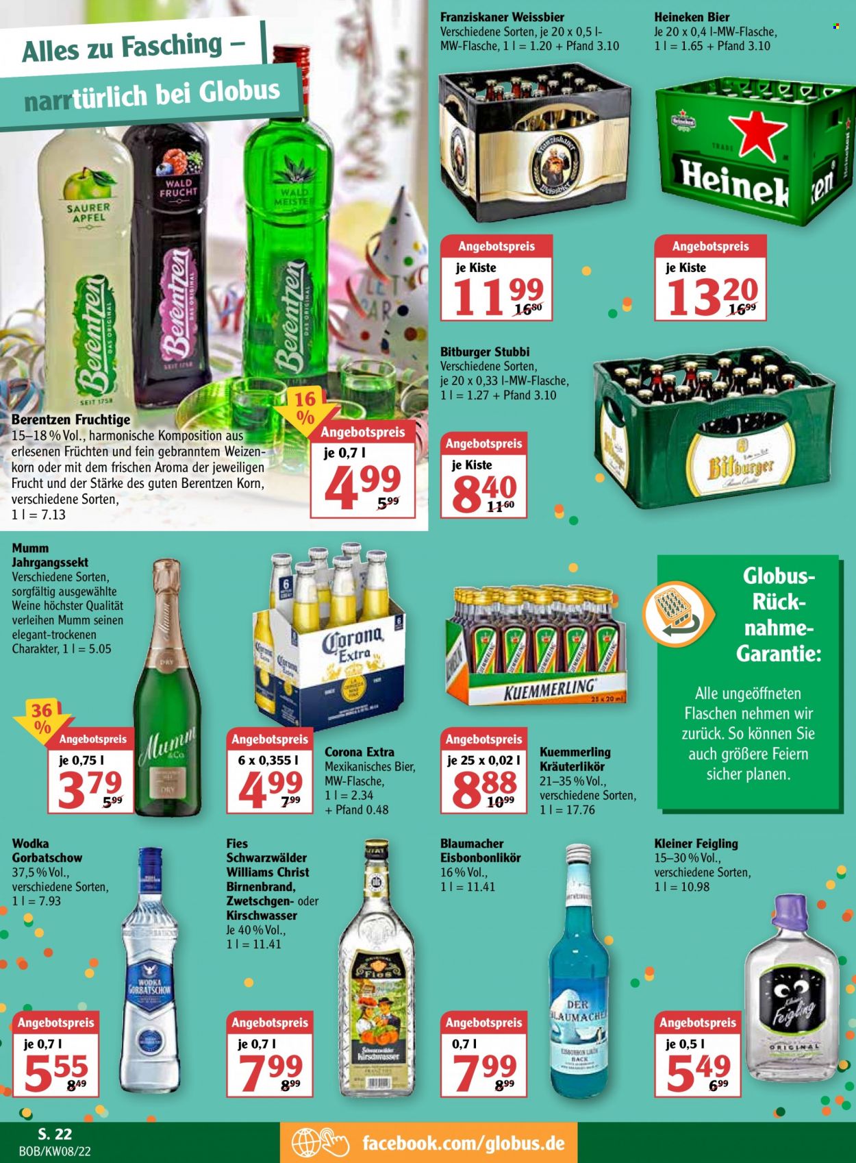 Globus Prospekte  - 21.02.2022 - 26.02.2022. Seite 22
