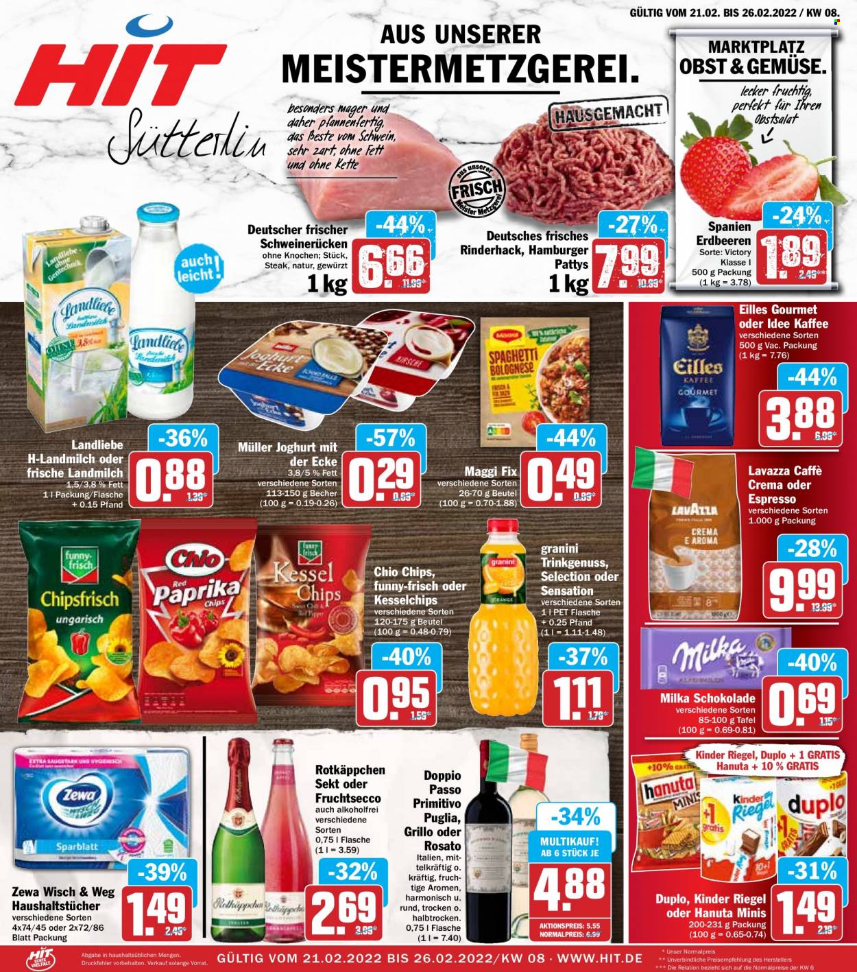 Hit Prospekte  - 21.02.2022 - 26.02.2022. Seite 1