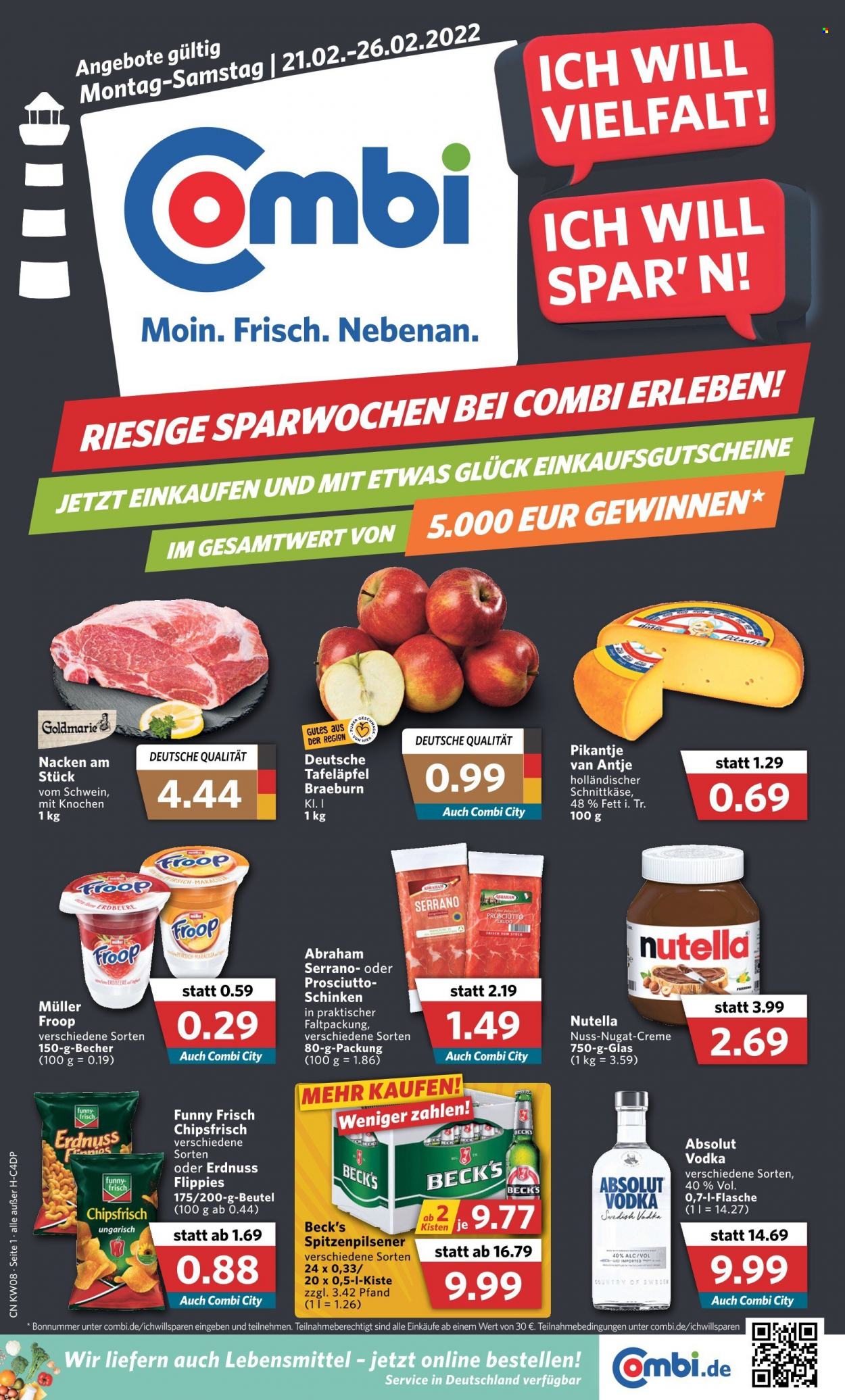 Combi Prospekte  - 21.02.2022 - 26.02.2022. Seite 1
