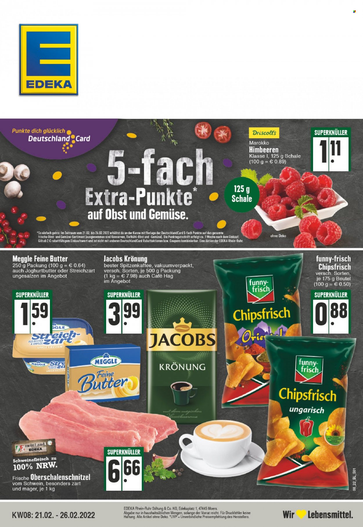 Edeka Prospekte  - 21.02.2022 - 26.02.2022. Seite 1