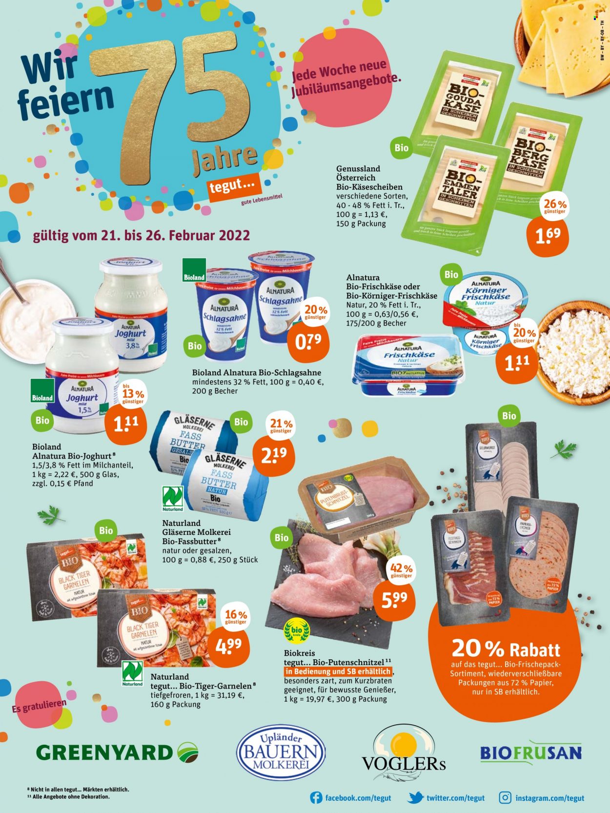tegut... Prospekte  - 21.02.2022 - 26.02.2022. Seite 1