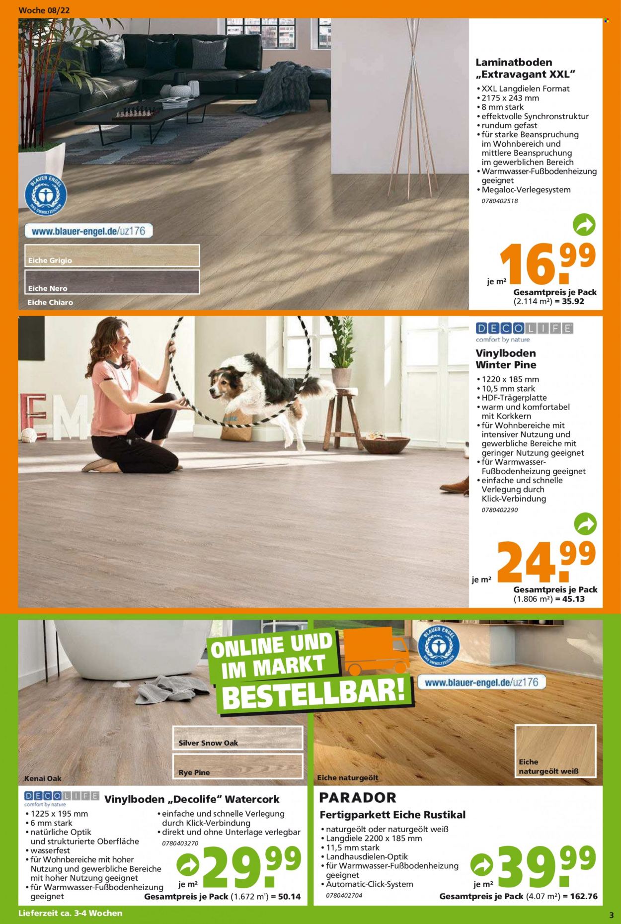 Globus Baumarkt Prospekte  - 21.02.2022 - 26.02.2022. Seite 3