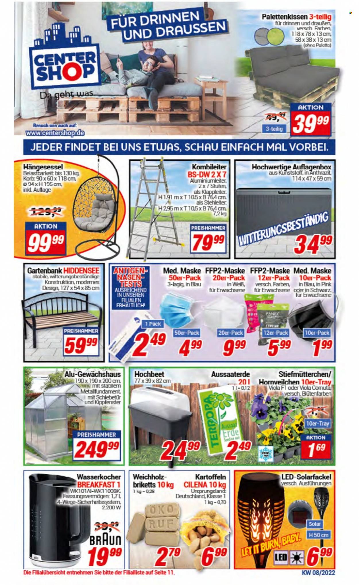 CENTERSHOP Prospekte  - 21.02.2022 - 26.02.2022. Seite 1
