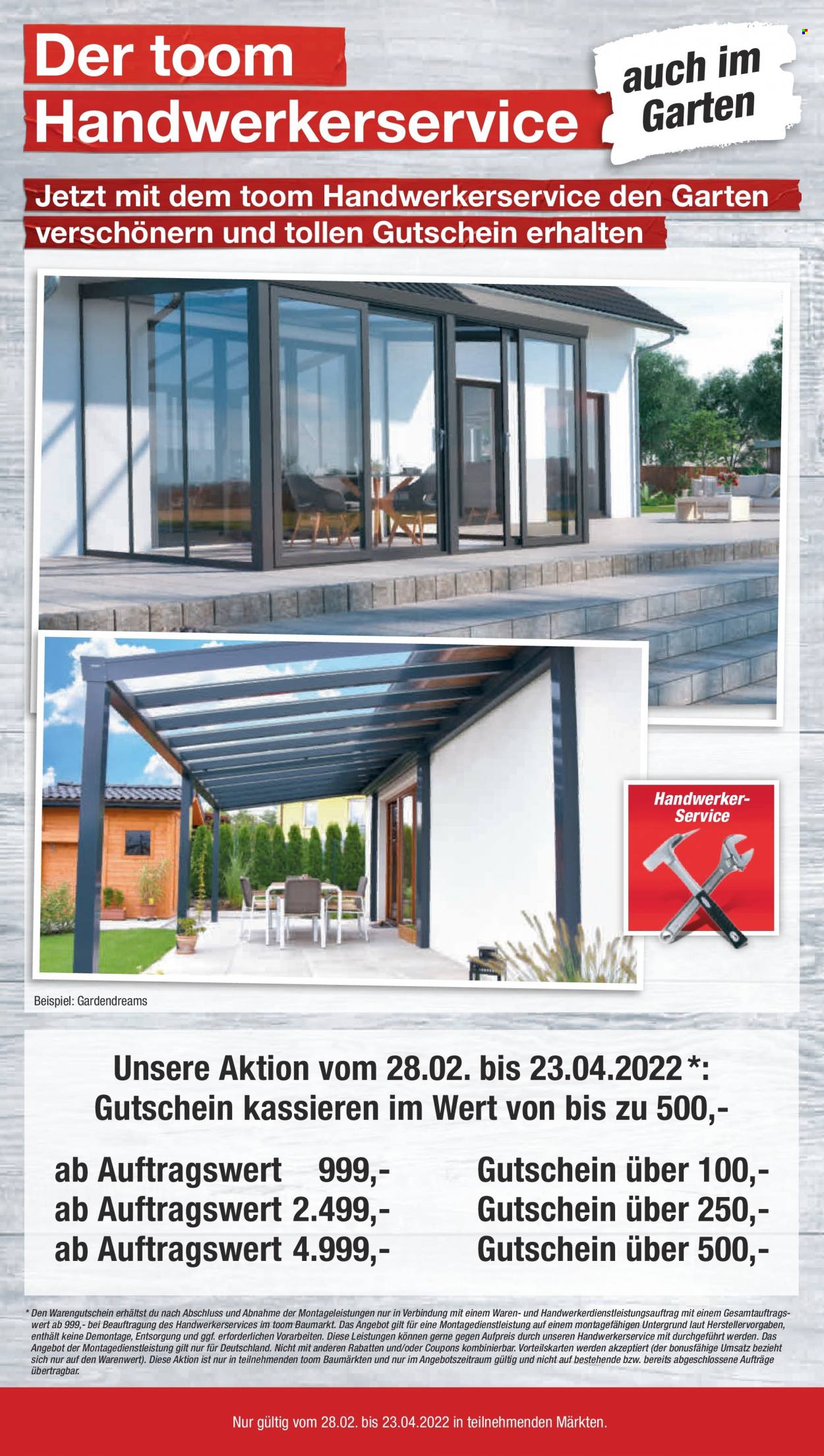 toom Baumarkt Prospekte  - 26.02.2022 - 4.03.2022. Seite 22
