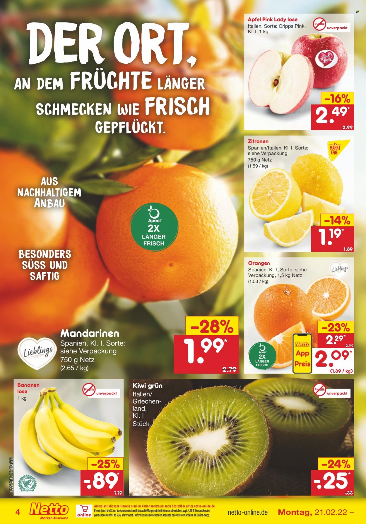 Netto Marken-Discount Prospekte  - 21.02.2022 - 26.02.2022. Seite 4