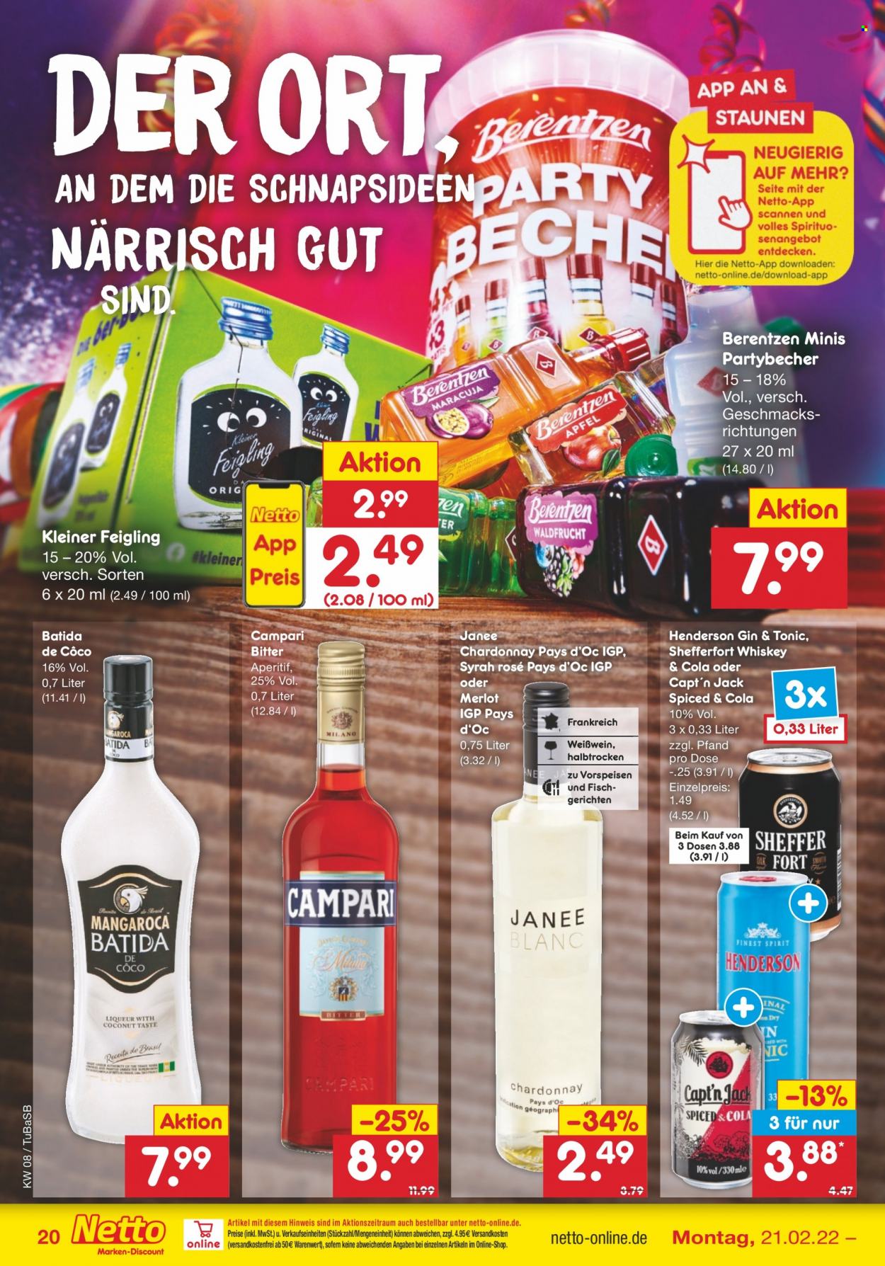 Netto Marken-Discount Prospekte  - 21.02.2022 - 26.02.2022. Seite 20