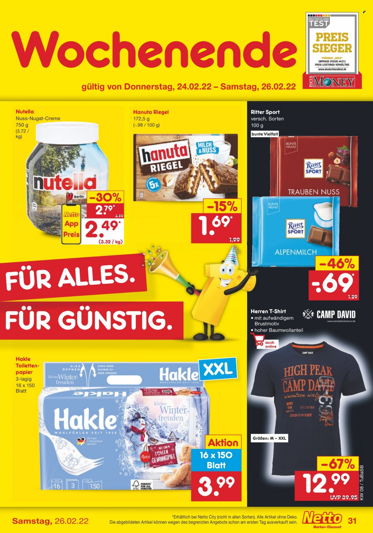 Netto Marken-Discount Prospekte  - 21.02.2022 - 26.02.2022. Seite 31