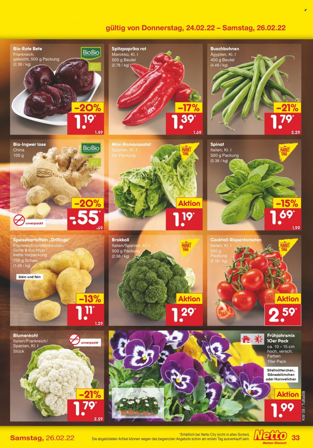 Netto Marken-Discount Prospekte  - 21.02.2022 - 26.02.2022. Seite 33