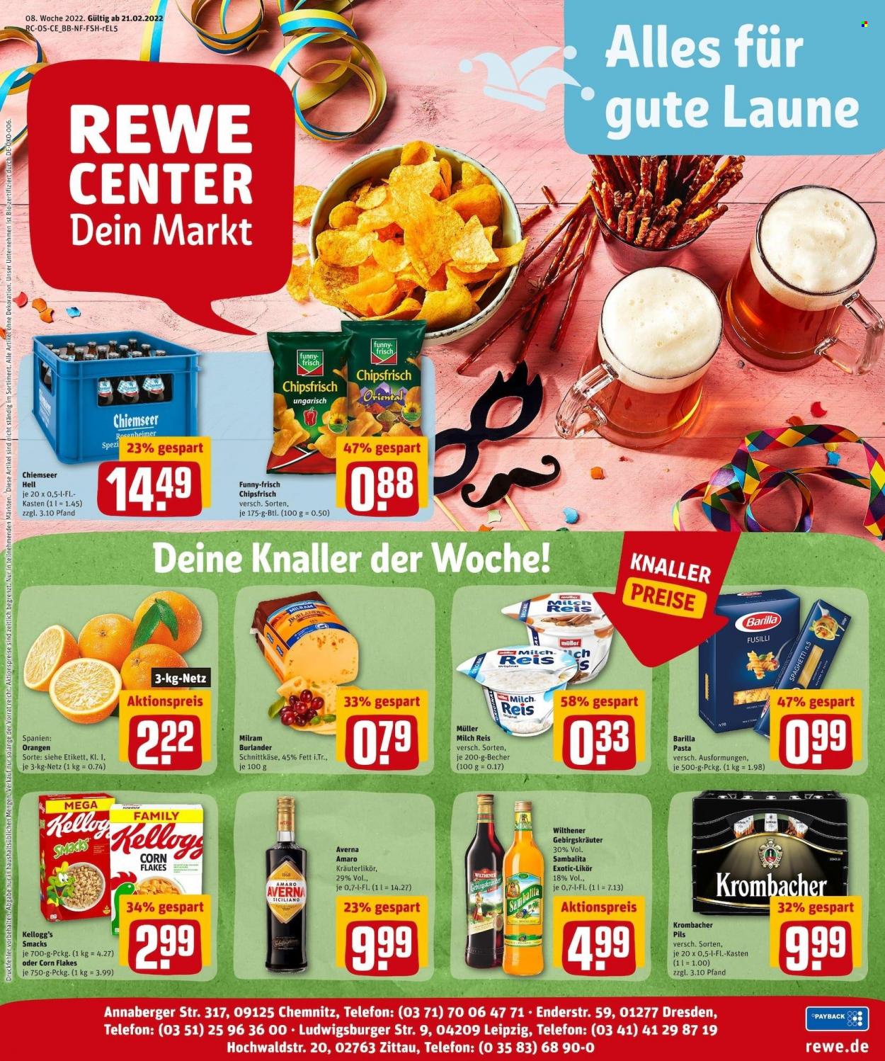 REWE Prospekte  - 21.02.2022 - 26.02.2022. Seite 1