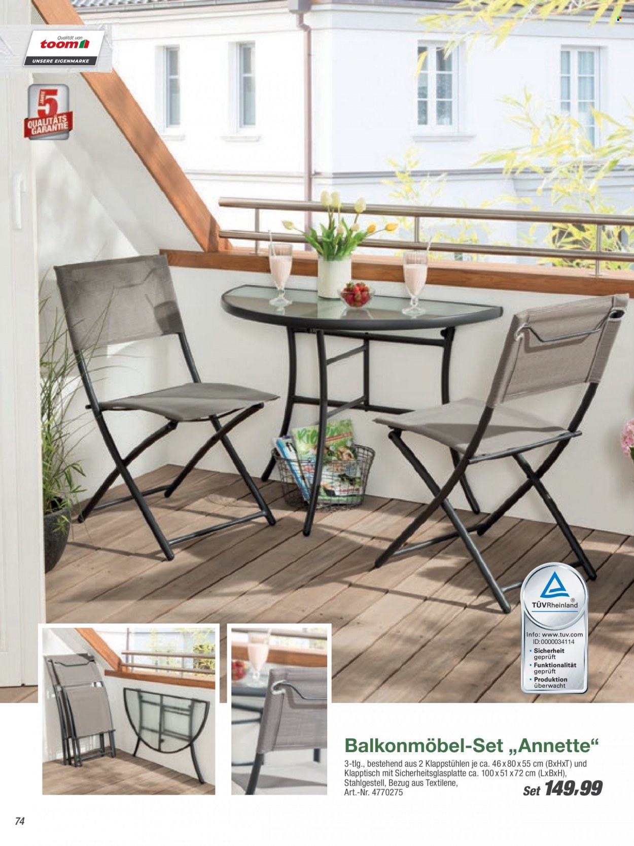 toom Baumarkt Prospekte  - 22.02.2022 - 30.04.2022. Seite 74