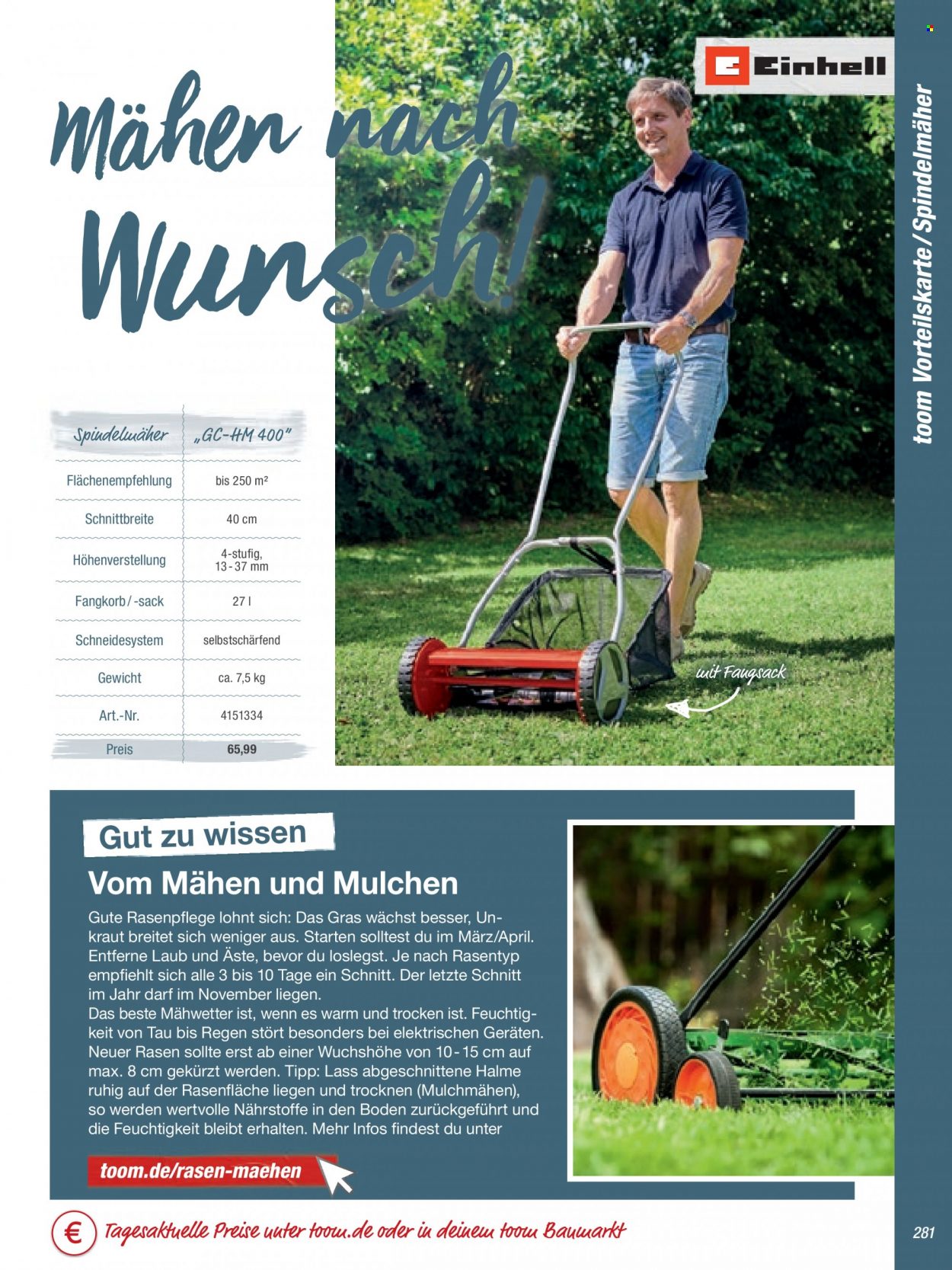 toom Baumarkt Prospekte  - 22.02.2022 - 30.04.2022. Seite 281