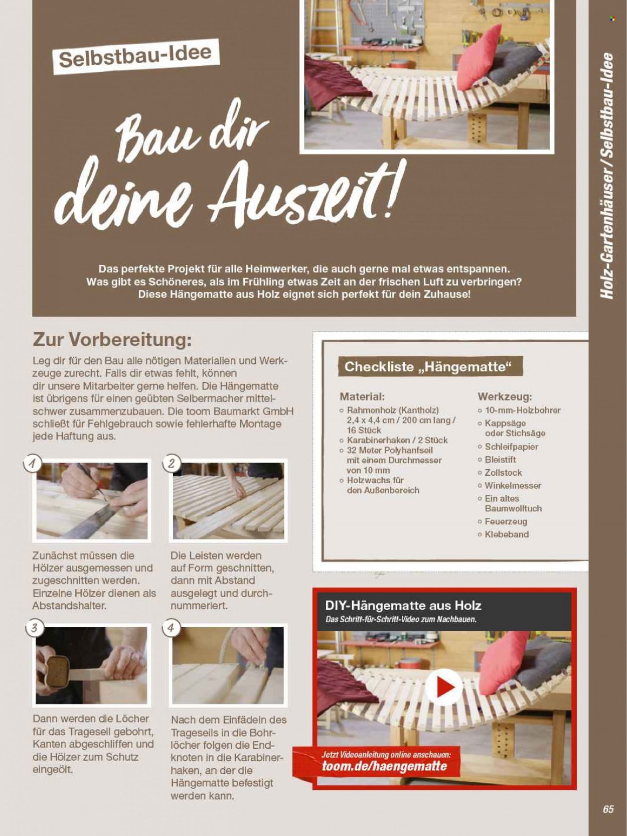 toom Baumarkt Prospekte  - 22.02.2022 - 30.04.2022. Seite 65