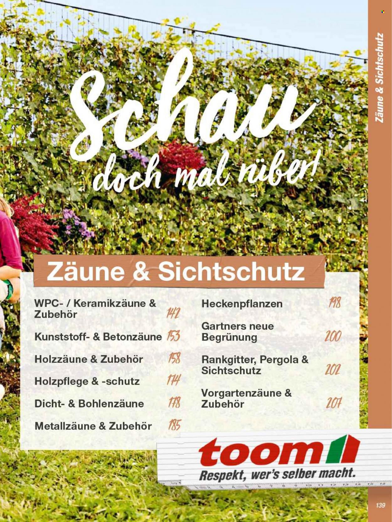 toom Baumarkt Prospekte  - 22.02.2022 - 30.04.2022. Seite 139