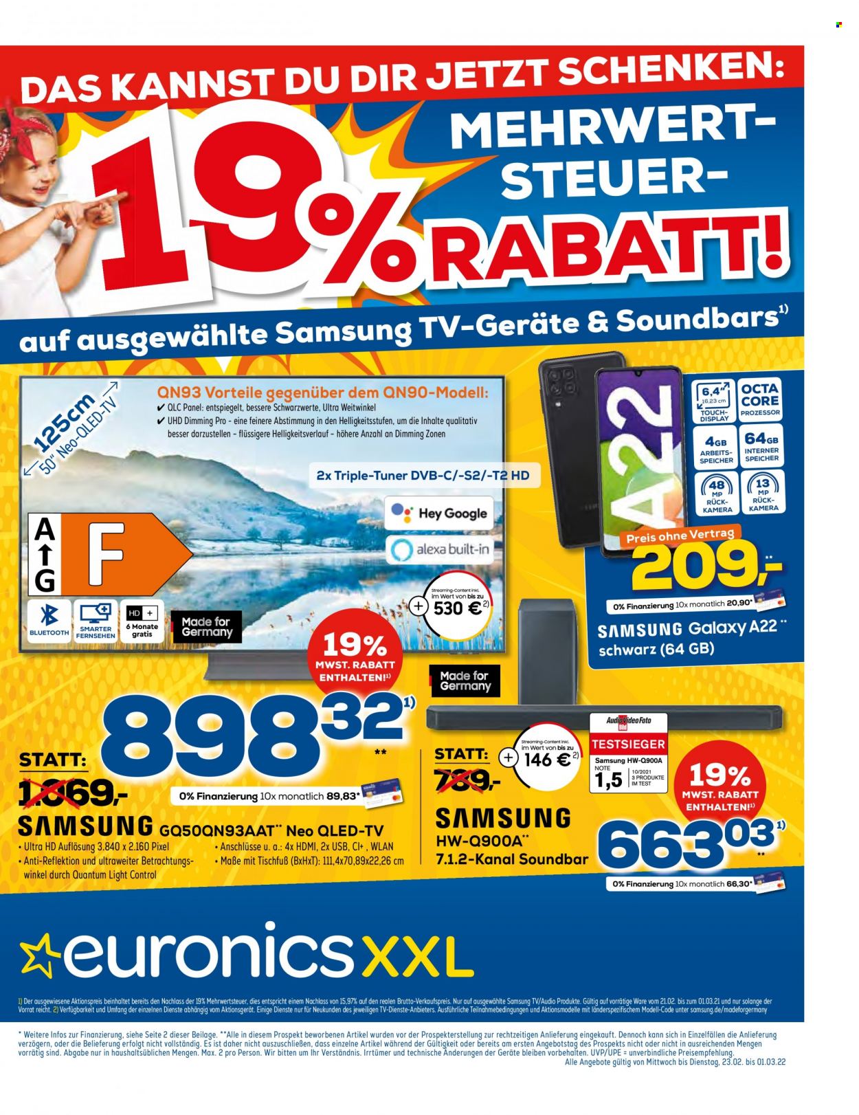 Euronics Prospekte  - 23.02.2022 - 1.03.2022. Seite 1