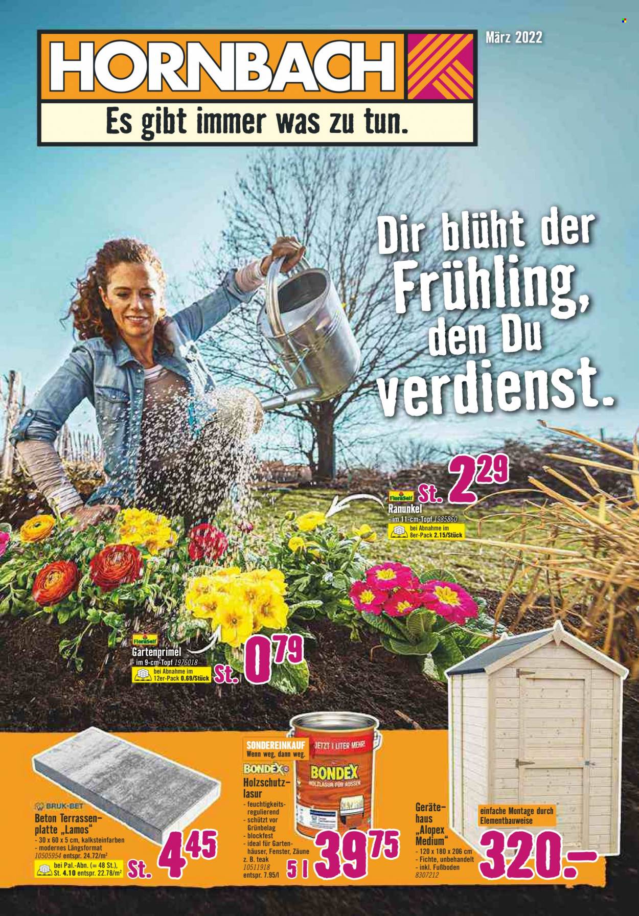 Hornbach Prospekte  - 24.02.2022 - 23.03.2022. Seite 1