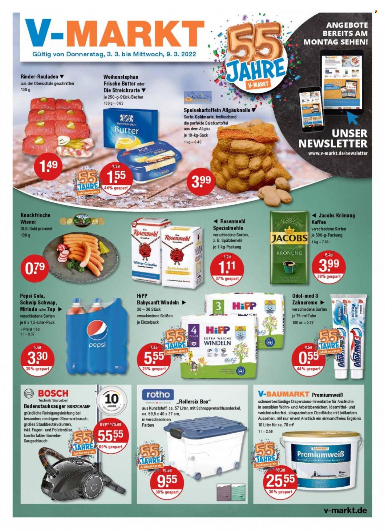 V-Markt Prospekte  - 3.03.2022 - 9.03.2022. Seite 1
