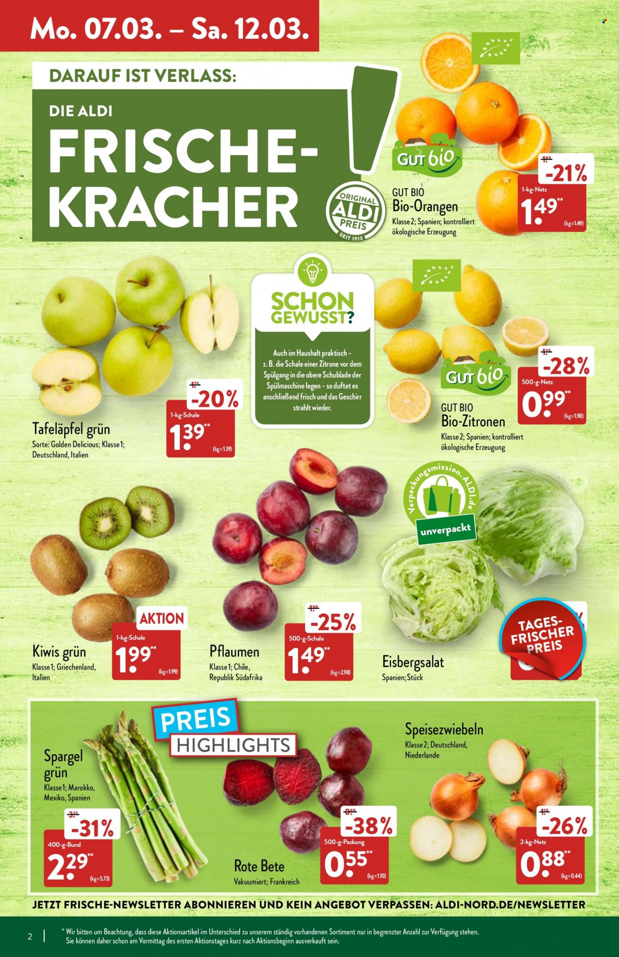 ALDI Nord Prospekte  - 7.03.2022 - 12.03.2022. Seite 2