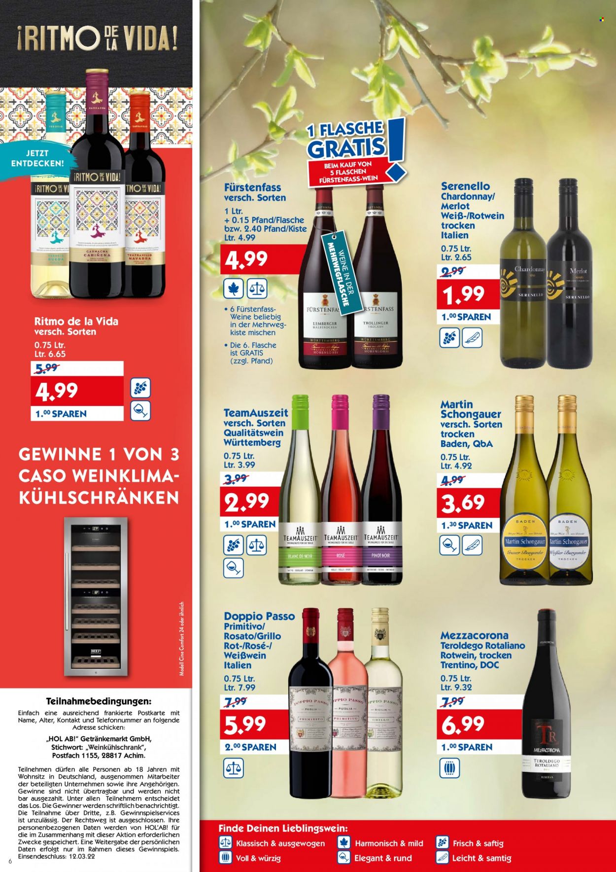 Hol'ab! Getränkemarkt Prospekte  - 28.02.2022 - 5.03.2022. Seite 6