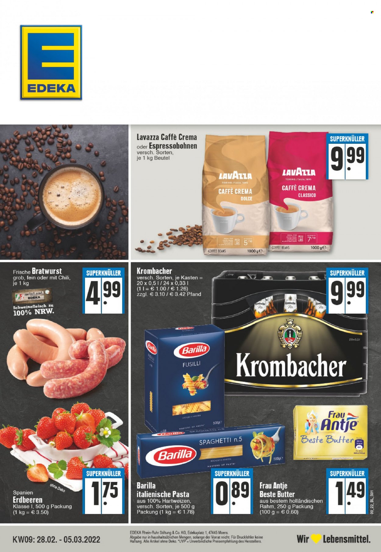 Edeka Prospekte  - 28.02.2022 - 5.03.2022. Seite 1