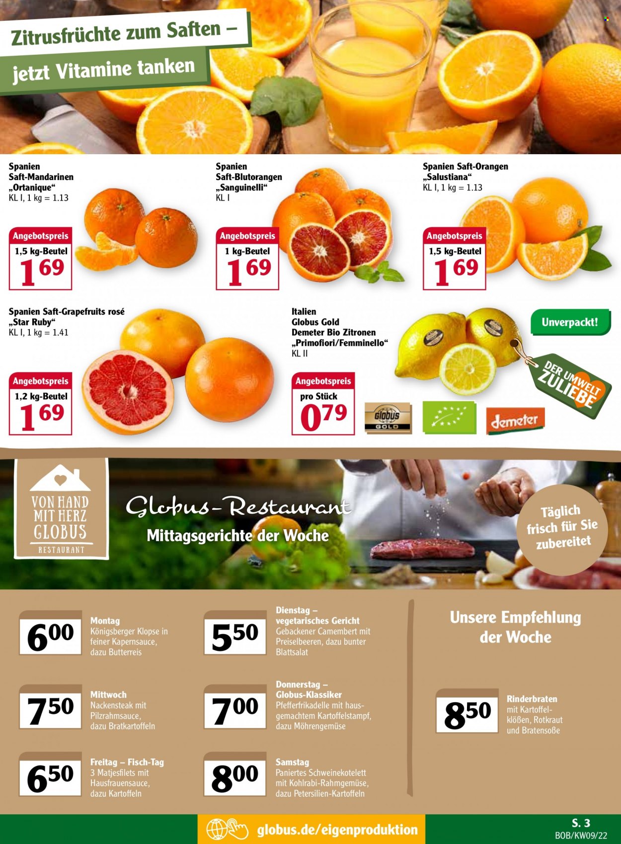 Globus Prospekte  - 28.02.2022 - 5.03.2022. Seite 3