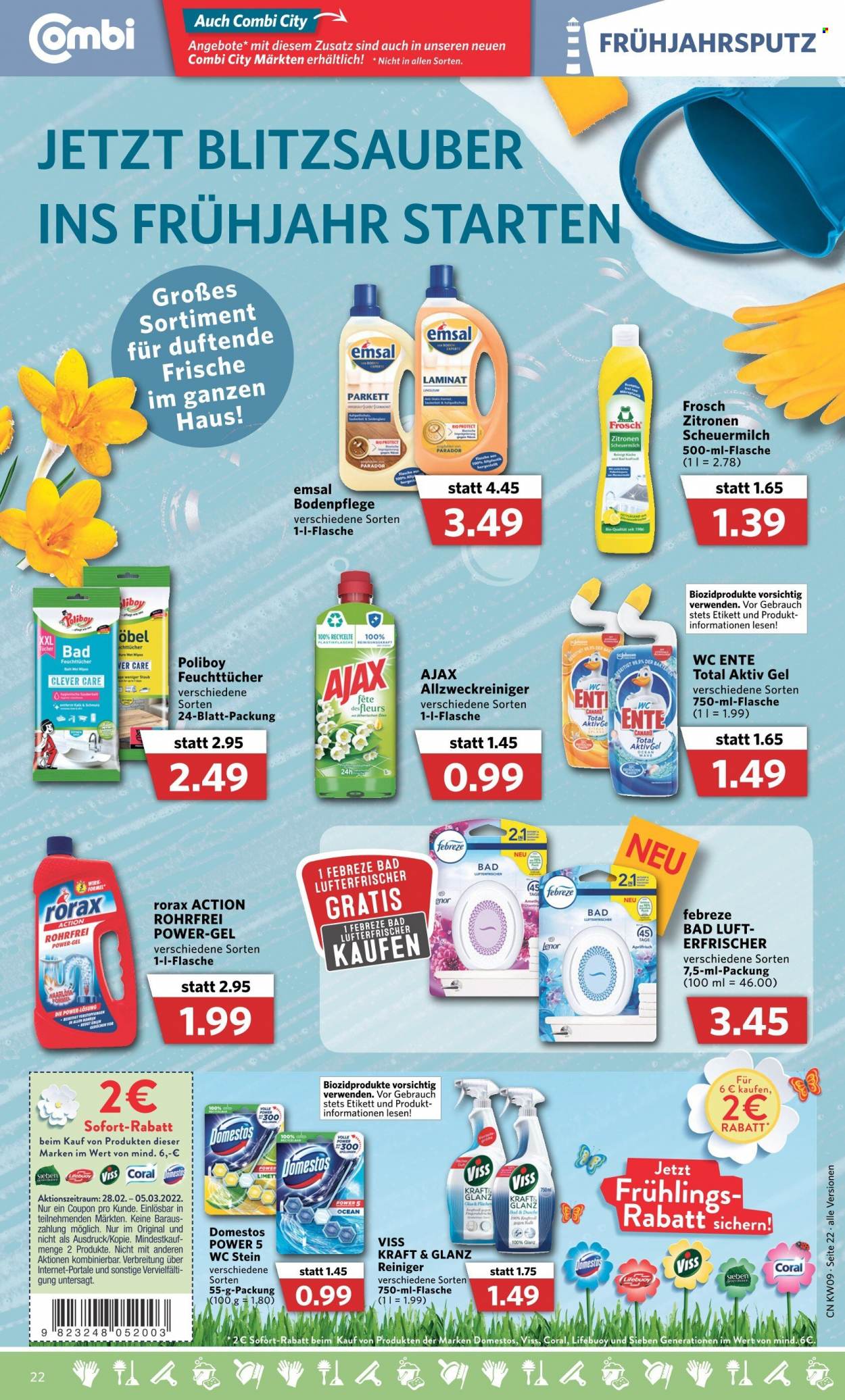 Combi Prospekte  - 28.02.2022 - 5.03.2022. Seite 22