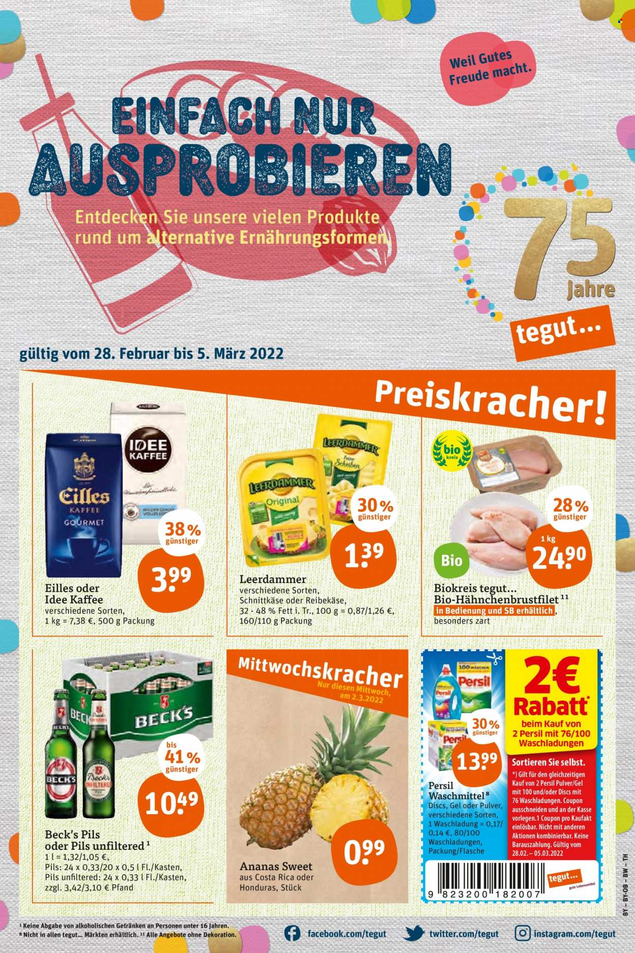 tegut... Prospekte  - 28.02.2022 - 5.03.2022. Seite 1