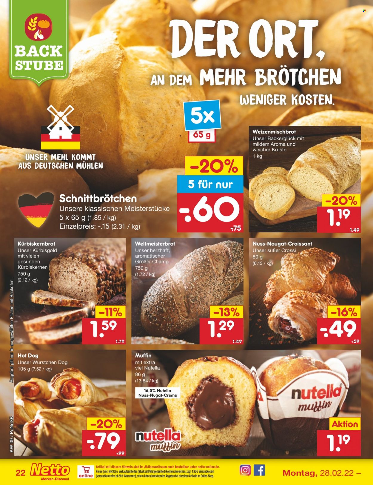 Netto Marken-Discount Prospekte  - 28.02.2022 - 5.03.2022. Seite 22