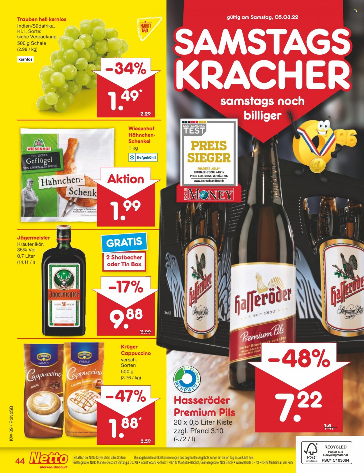 Netto Marken-Discount Prospekte  - 28.02.2022 - 5.03.2022. Seite 44