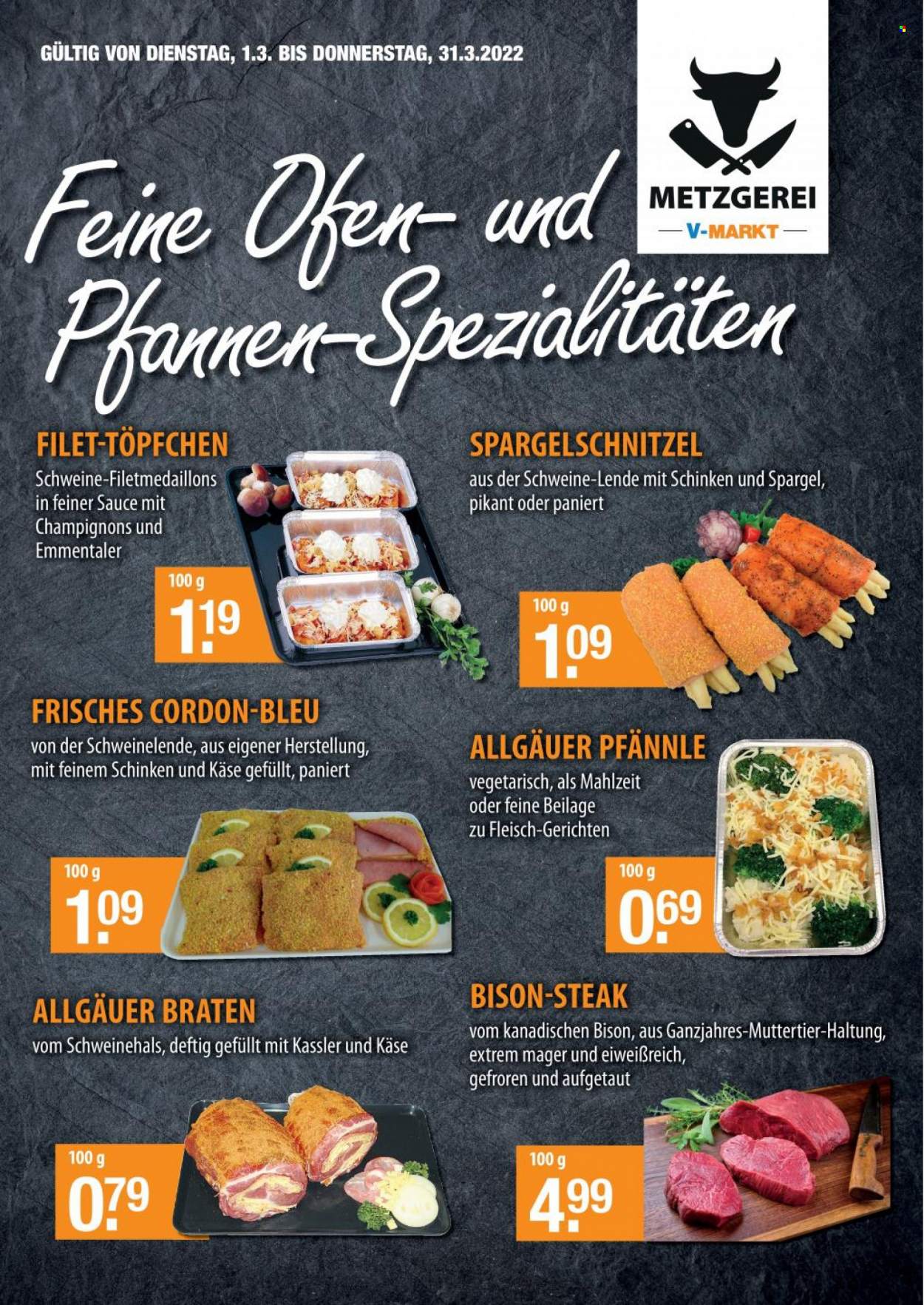 V-Markt Prospekte  - 1.03.2022 - 31.03.2022. Seite 1