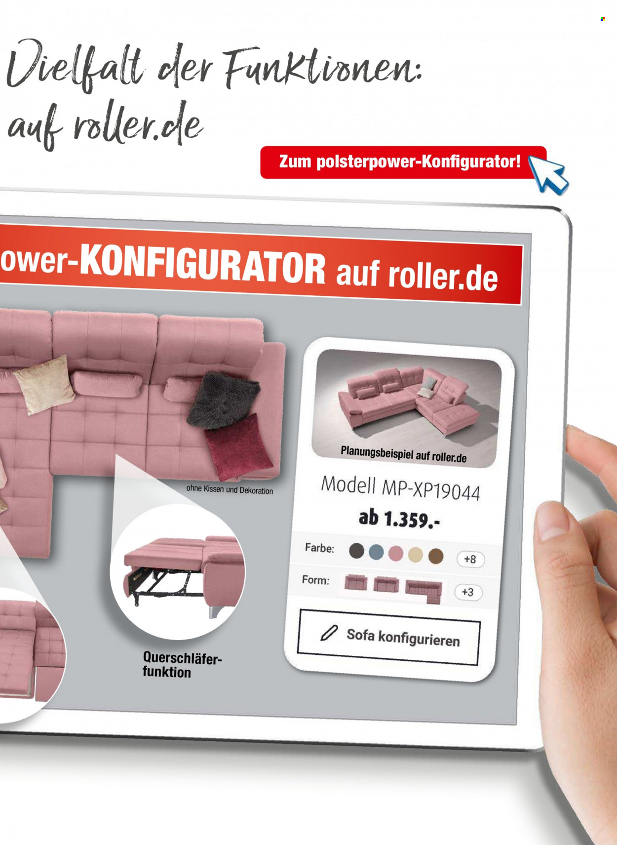 thumbnail - Prospekte Roller - 1.03.2022 - 30.06.2022 - Produkte in Aktion - Sofa, Dekoration. Seite 7.