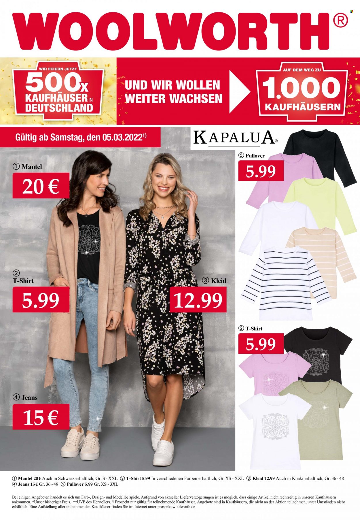 Woolworth Prospekte  - 5.03.2022 - 12.03.2022. Seite 1