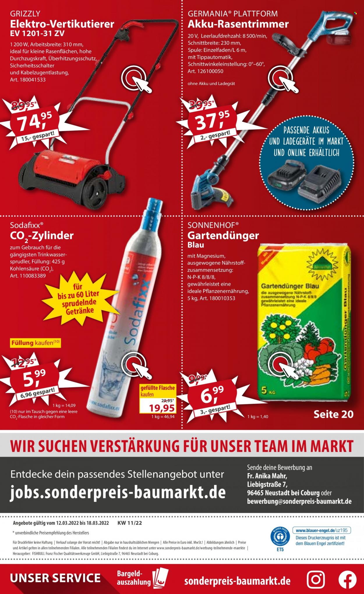 Sonderpreis-Baumarkt Prospekte  - 12.03.2022 - 18.03.2022. Seite 20