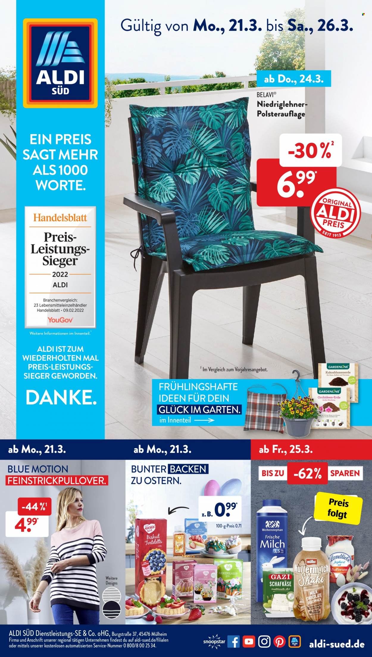 ALDI SÜD Prospekte  - 21.03.2022 - 26.03.2022. Seite 1