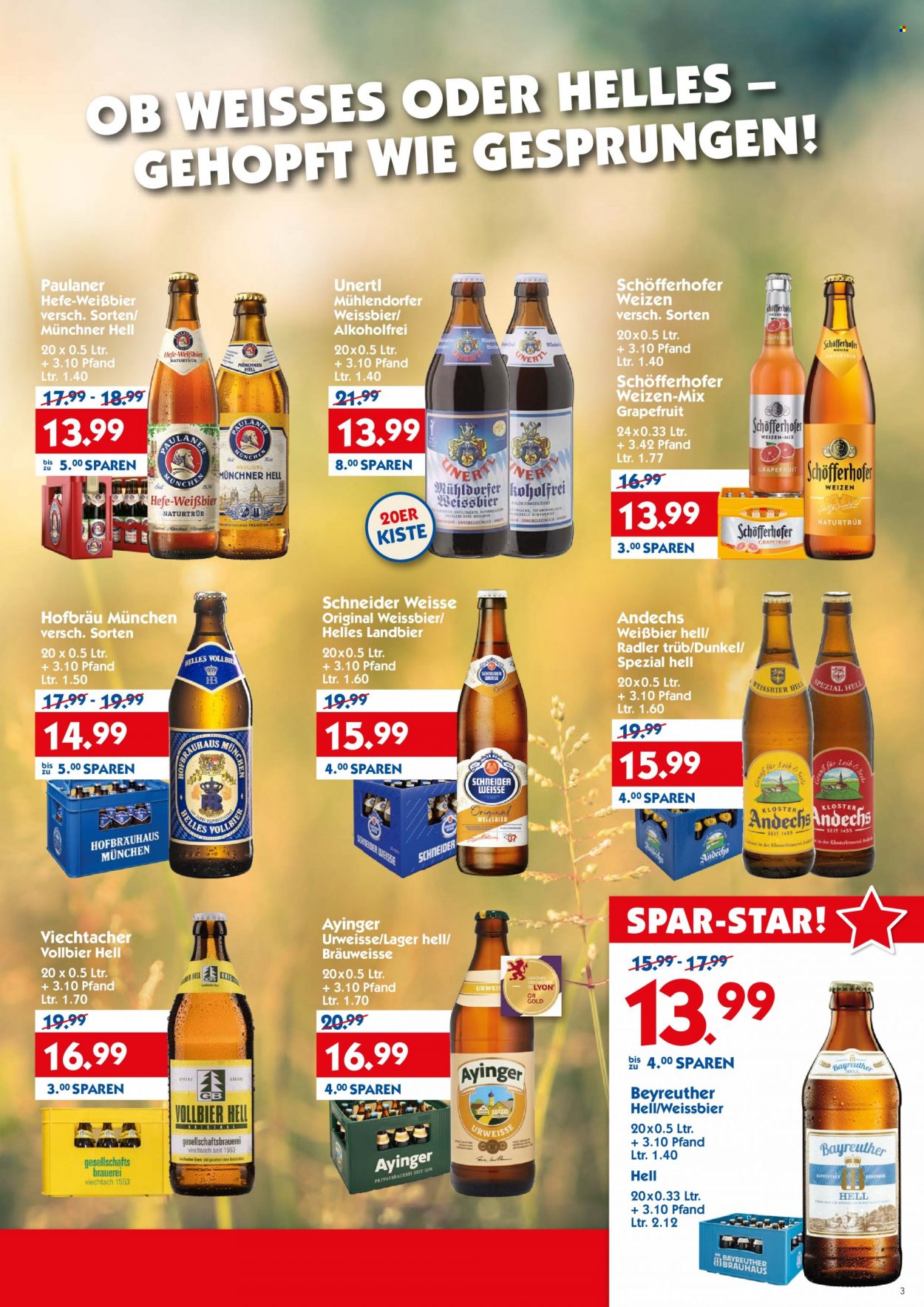 Hol'ab! Getränkemarkt Prospekte  - 7.03.2022 - 12.03.2022. Seite 3