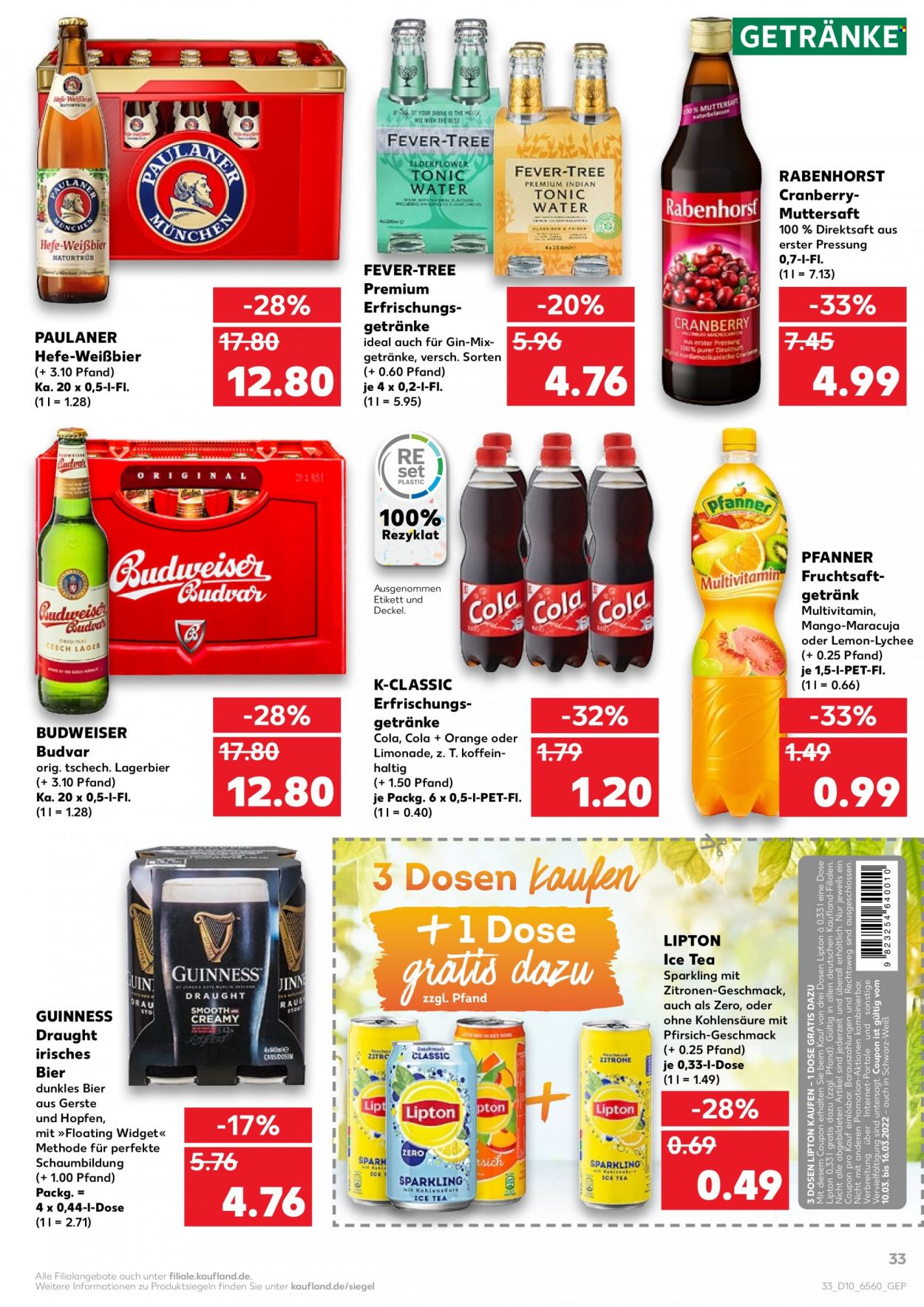 Kaufland Prospekte  - 10.03.2022 - 16.03.2022. Seite 33