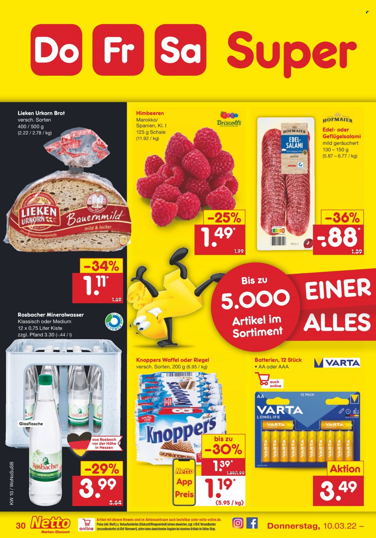 Netto Marken-Discount Prospekte  - 7.03.2022 - 12.03.2022. Seite 30
