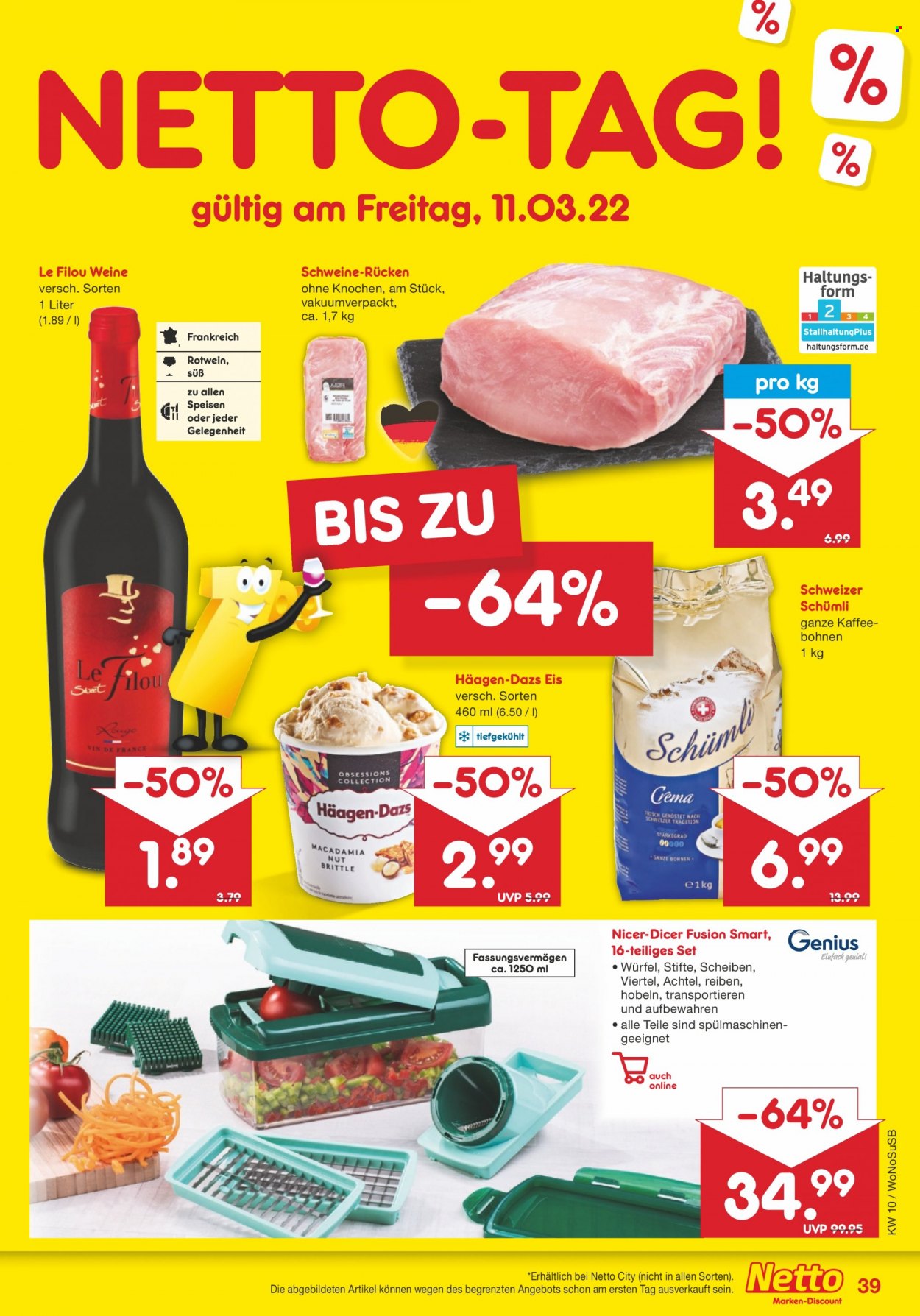 Netto Marken-Discount Prospekte  - 7.03.2022 - 12.03.2022. Seite 39