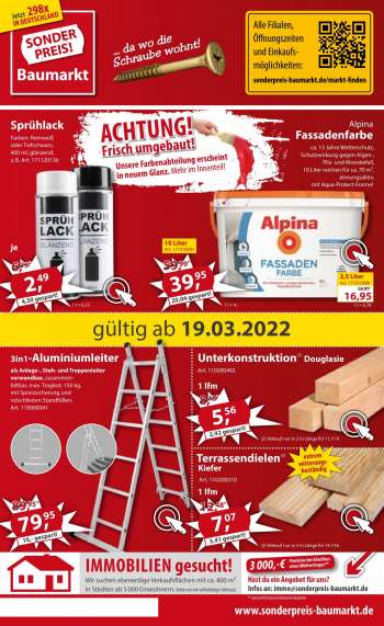 Prospekte Sonderpreis-Baumarkt - 19.03.2022 - 25.03.2022.