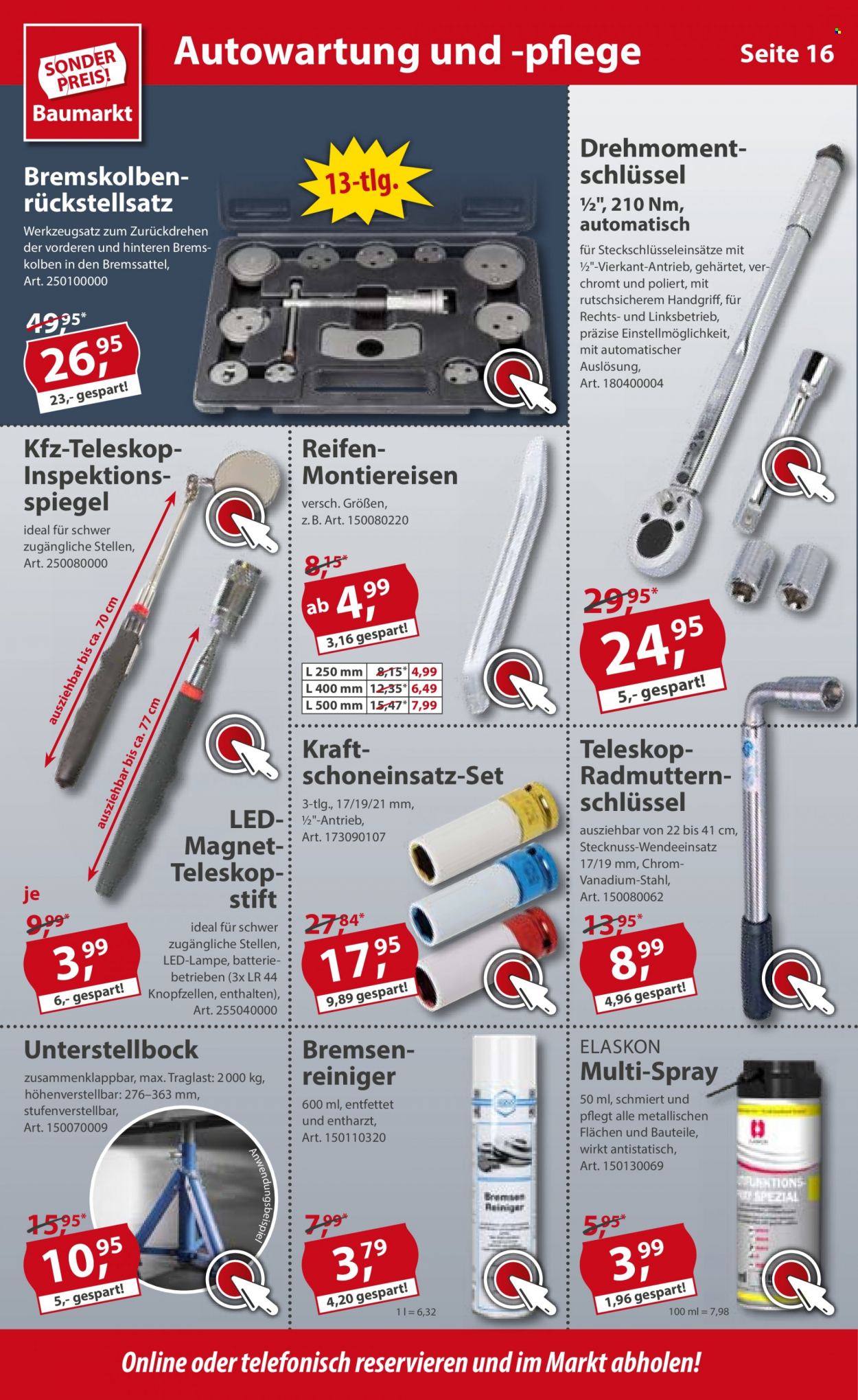 Sonderpreis-Baumarkt Prospekte  - 19.03.2022 - 25.03.2022. Seite 16