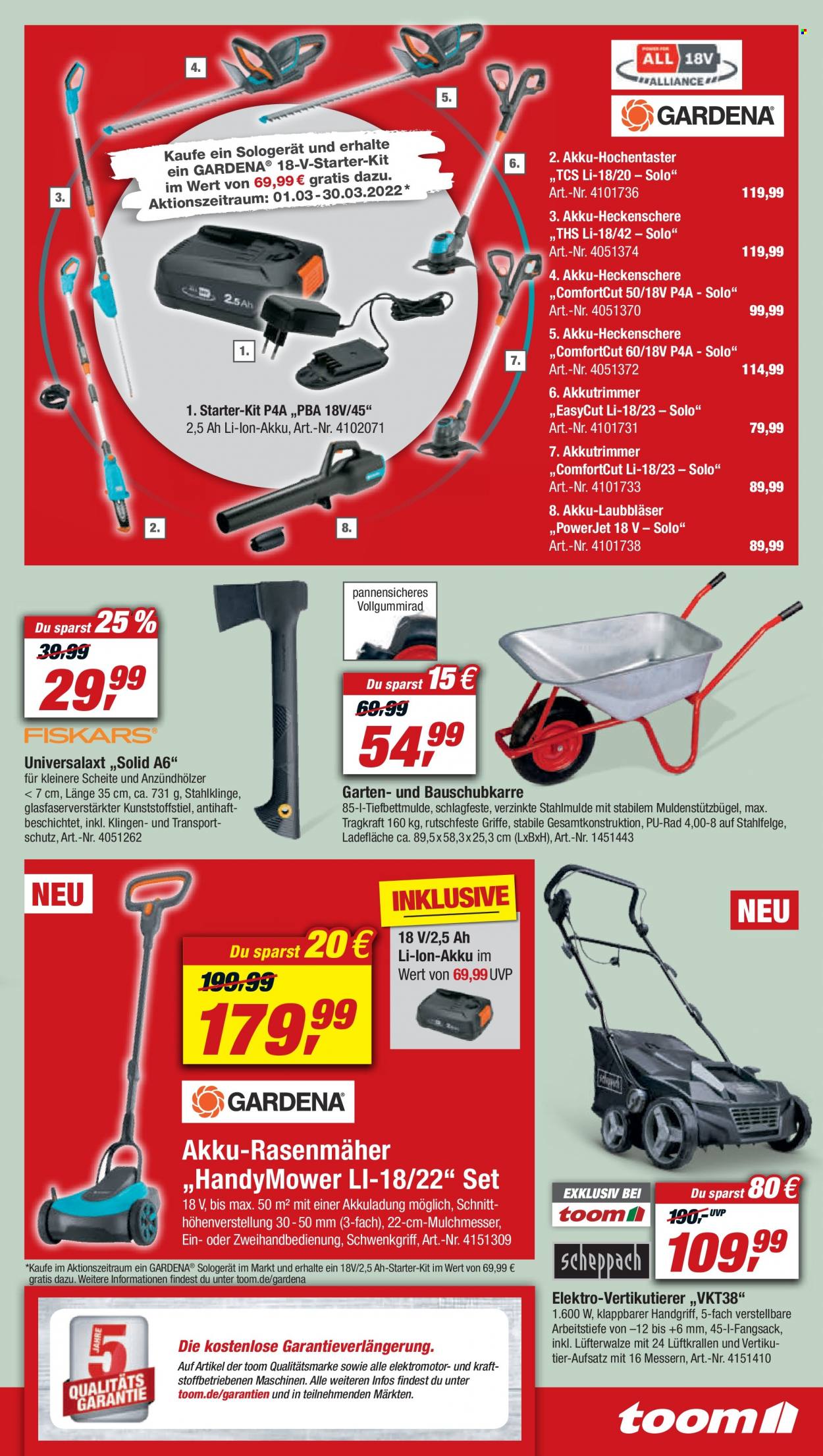toom Baumarkt Prospekte  - 19.03.2022 - 25.03.2022. Seite 5
