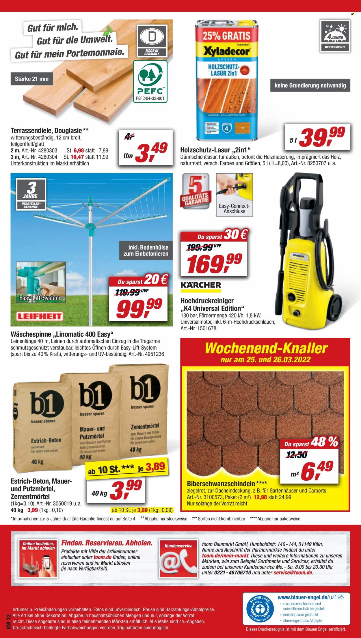 toom Baumarkt Prospekte  - 19.03.2022 - 25.03.2022. Seite 28