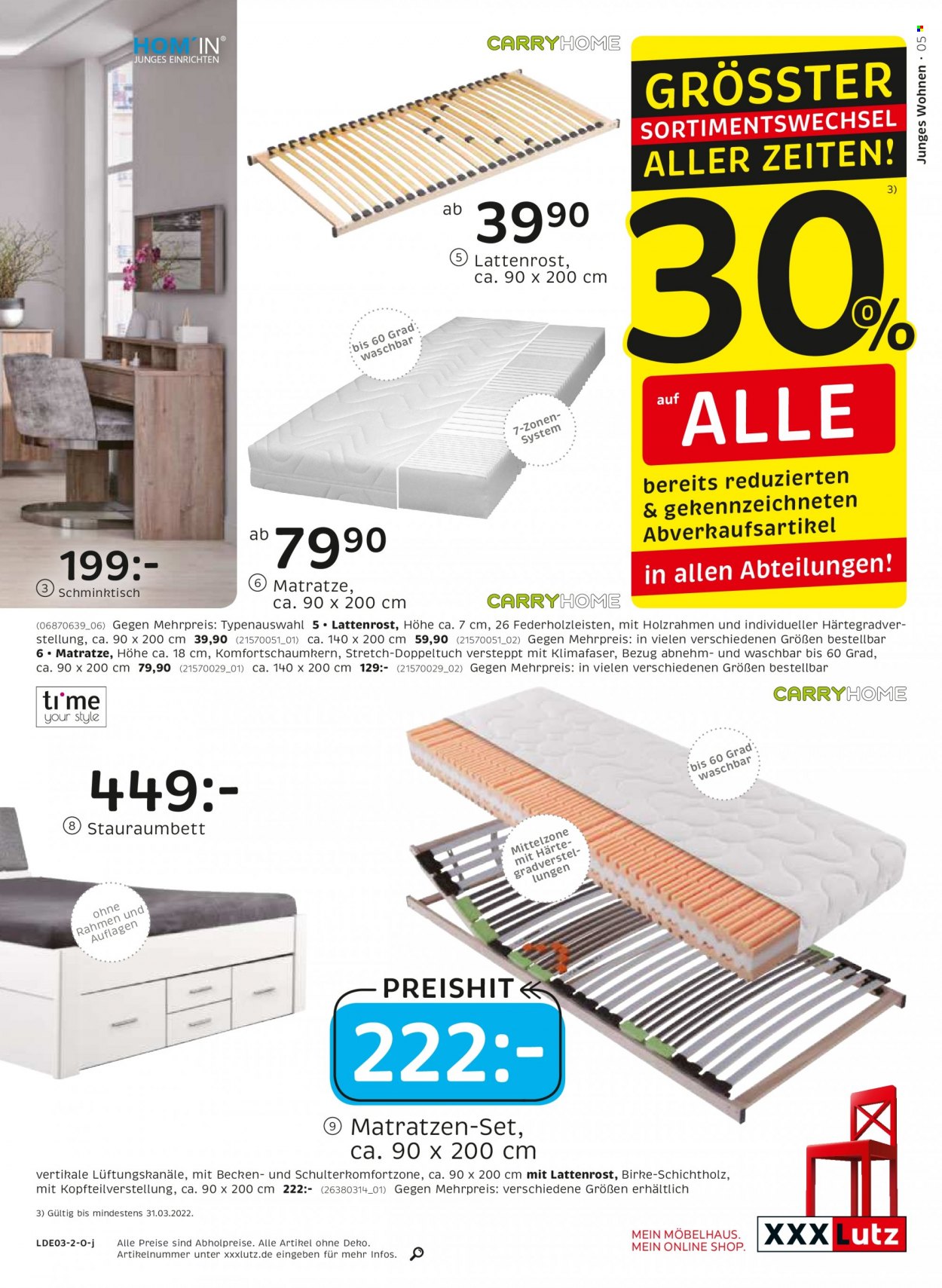 XXXLutz Prospekte  - 14.03.2022 - 31.03.2022. Seite 5