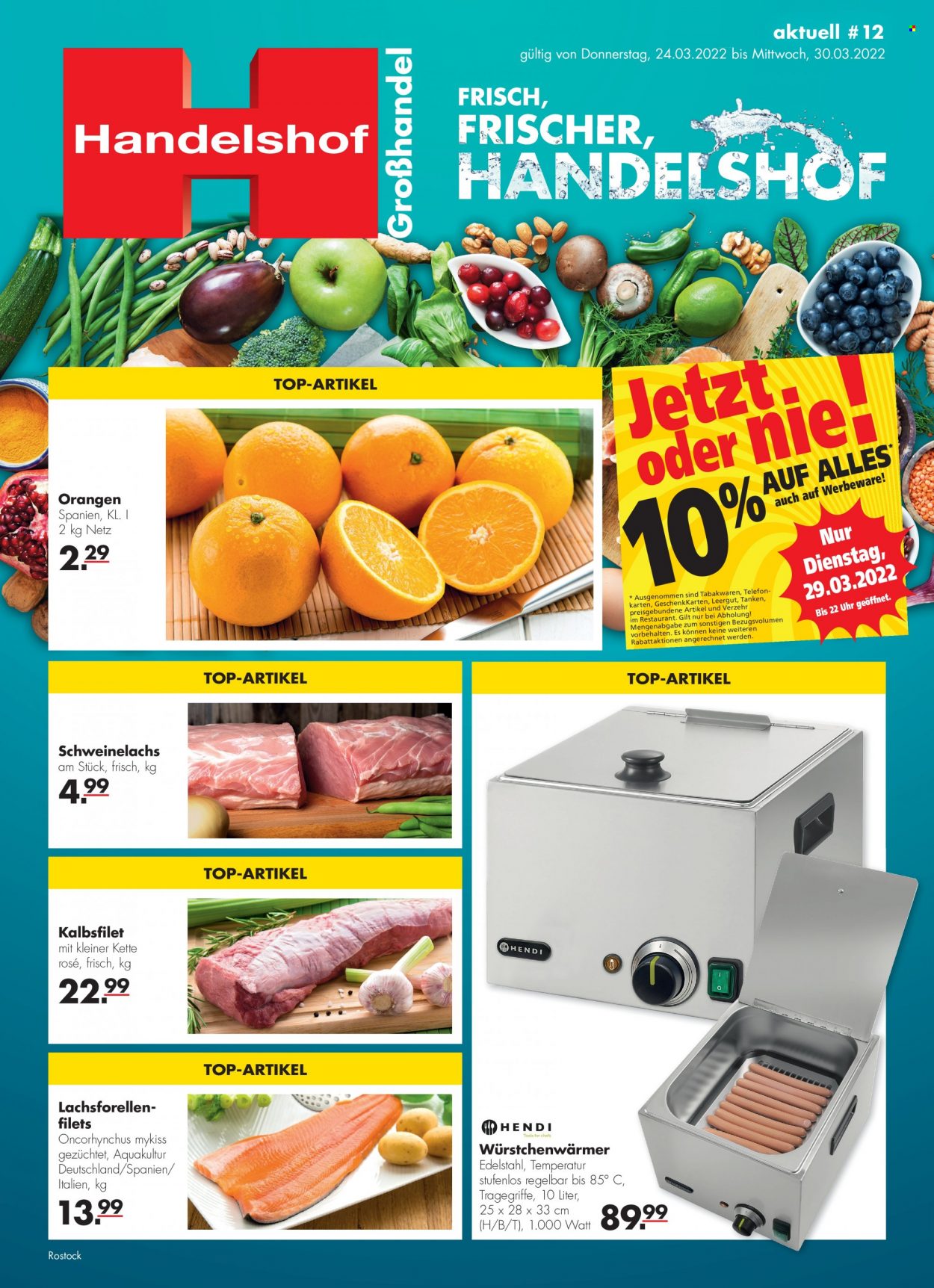 Handelshof Prospekte  - 24.03.2022 - 30.03.2022. Seite 1