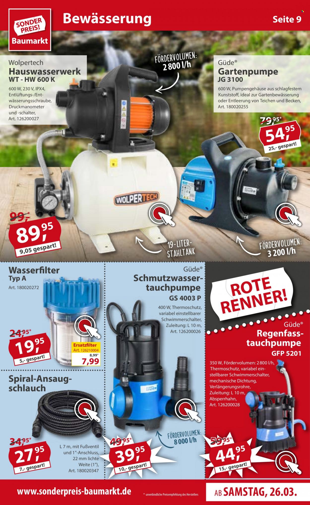 Sonderpreis-Baumarkt Prospekte  - 26.03.2022 - 1.04.2022. Seite 9